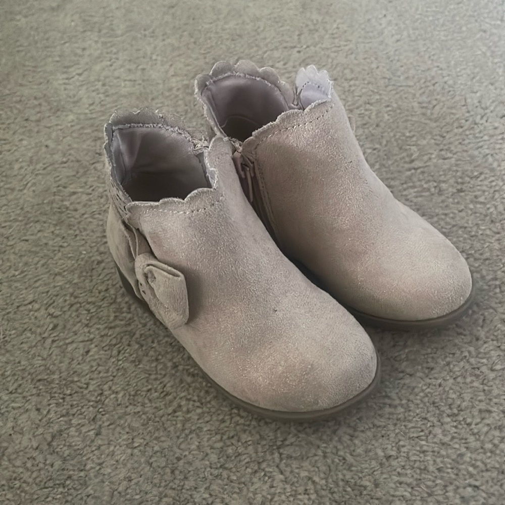 Pink booties toddler